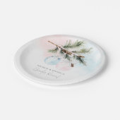 Winter Gender Reveal Paper Bord (Gekanteld)