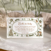 Winter Genderneutraal Baby shower Boeken voor Baby Informatiekaartje