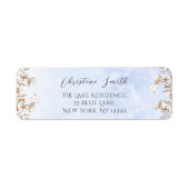 Winter Genderneutraal Baby shower Return Address Etiket (Voorkant)