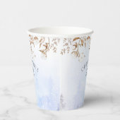 Winter Genderneutraal katoenventiel Papieren Bekers (Rechts)