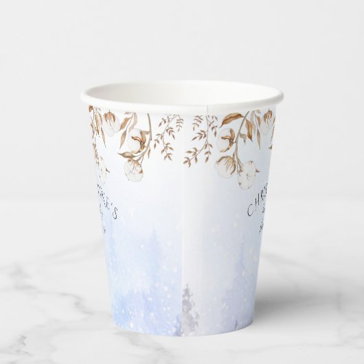 Winter Genderneutraal katoenventiel Papieren Bekers (Rechts)