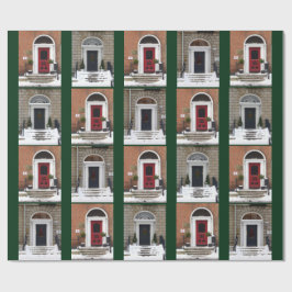 Winter Georgian Doors Cadeaupapier