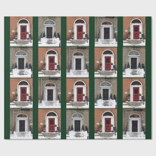 Winter Georgian Doors Cadeaupapier (Vlak)