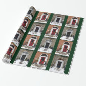 Winter Georgian Doors Cadeaupapier (Uitgerold)