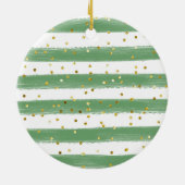 Winter Gepersonaliseerde peetouders Kerstmis Keramisch Ornament (Achterkant)