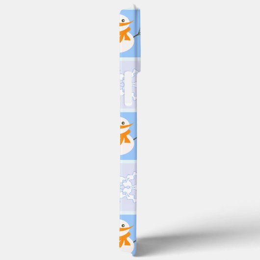 Winter geruit patroon sneeuwman en sneeuwvlokken Case-Mate iPhone case (Achterkant / Rechts)