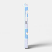 Winter geruit patroon sneeuwman en sneeuwvlokken Case-Mate iPhone case (Achterkant / Links)