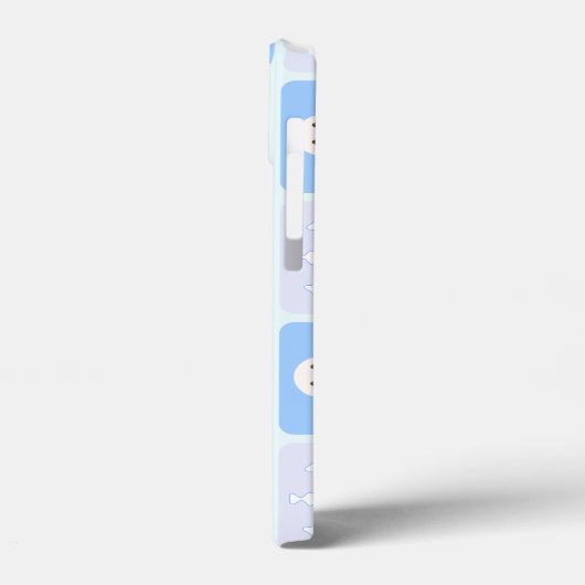 Winter geruit patroon sneeuwman en sneeuwvlokken Case-Mate iPhone case (Achterkant / Links)