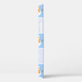 Winter geruit patroon sneeuwman en sneeuwvlokken Case-Mate iPhone case (Achterkant / Rechts)