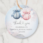 Winter Geslacht onthullen Partij Bedankjes Labels (Voorkant)