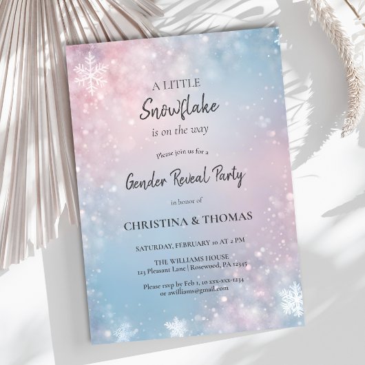 Winter Geslacht onthullen Partij Kaart