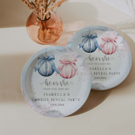 Winter Geslacht onthullen Partij Papieren Bordje