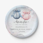 Winter Geslacht onthullen Partij Papieren Bordje (Voorkant)