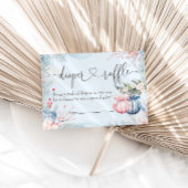 Winter Geslacht Onthulling Party Luier Raffle Informatiekaartje