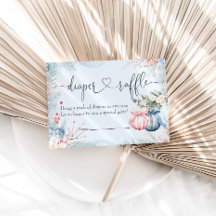 Winter Geslacht Onthulling Party Luier Raffle