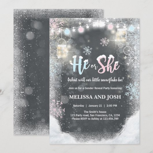 Winter Geslacht onthult uitnodiging voor Cold Outs (Voorkant / Achterkant)