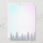 Winter Geslacht Reveal Sneeuwvlok Hij of Zij  Kaart (Achterkant)