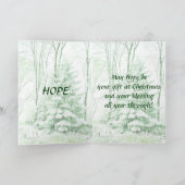 WINTER GEWADEN ~ Groen Feestdagen Kaart (Binnen)