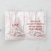 WINTER GEWADEN ~ Rood Feestdagen Kaart (Binnen)