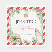 Winter Gezellig Genderneutraal Baby shower Servet (Voorkant)