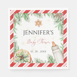 Winter Gezellig Genderneutraal Baby shower Servet