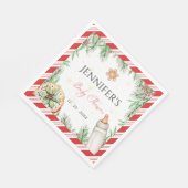 Winter Gezellig Genderneutraal Baby shower Servet (Hoek)