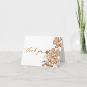 Winter Gingerbread Baby shower Dank u kaart (Voorkant)
