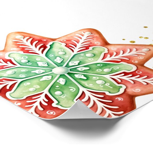 Winter Gingerbread Gender Reveal Stembord Poster (Hoek)