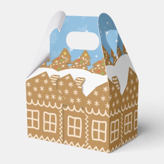 Winter Gingerbrood Street Bedankdoosjes (Achterkant)