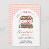 Winter Gingham Fresh van het Vrijgezellenfeest Kaart (Voorkant / Achterkant)