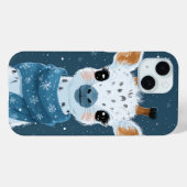 Winter Giraffe Charm iPhone / iPad hoesje (Achterkant (horizontaal))