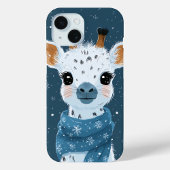 Winter Giraffe Charm iPhone / iPad hoesje