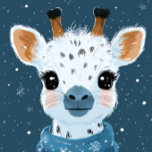 Winter Giraffe Charm iPhone / iPad hoesje 15 Case