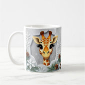 Winter Giraffe Mok Wrap 3D ontwerp (Links)