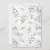 Winter Girl Baby shower Kaart (Achterkant)