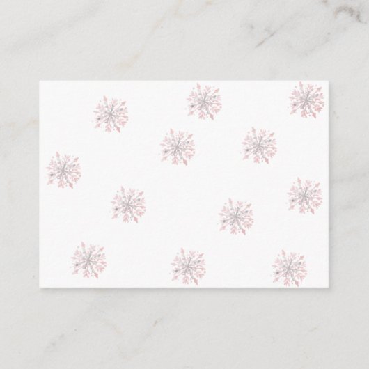 Winter Girl Beer Books for Baby Enclosure Card Informatiekaartje (Achterkant)