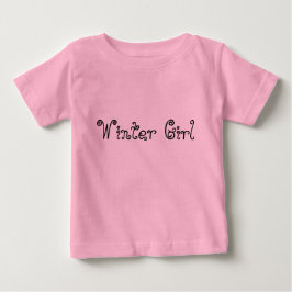 Winter Girl Typografie Tutu Baby Bodysuit