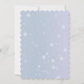Winter Girl-uitnodiging Kaart (Achterkant)