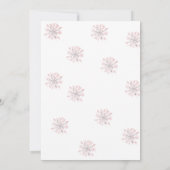 Winter Girl Woodland Beer Floral Baby shower Kaart (Achterkant)