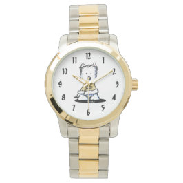 Winter Glamour Westie Watch Horloge