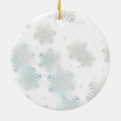 Winter Glans Ornament - Voeg Uw Naam Toe (Achterkant)
