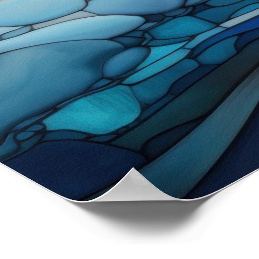 Winter Glas in lood Poster (Hoek)