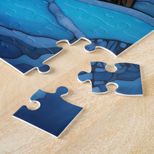 Winter Glas in lood puzzel (Zijkant)