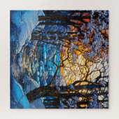 Winter Glas in lood puzzel (Horizontaal)