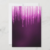 Winter Glass Baubles & Snowflakes Quinceanera Kaart (Achterkant)