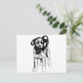 Winter Glimlach Script Briefkaart (Staand voorkant)