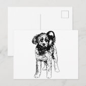 Winter Glimlach Script Briefkaart (Voorkant / Achterkant)