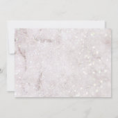 Winter Glitter Kerstmis Magische Bruiloft Save The Date (Achterkant)