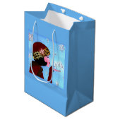 Winter Glitters Diva Medium Cadeauzakje (Voorkant Gekanteld)