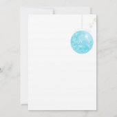 Winter Glitters Gold & Silver Wedding Kaart (Achterkant)